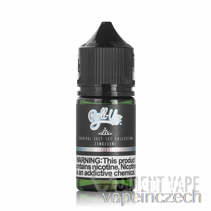 Ledově Modrá Cukrová Vata Sůl - Karneval - Džus Roll Upz - 30 Ml 25mg Vape Pero